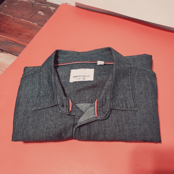 new casual shirt short sleeve Paperdenim&Cloth size XL color midnight - Picture 11 of 11